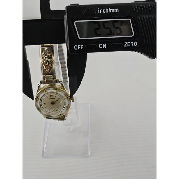Manson Swiss Watch 10k Black Hills Gold Band Manual Wind Runs Expansion Band main image 9